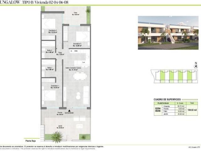 Bungalow en venta en Bajo Guadalentín, Murcia