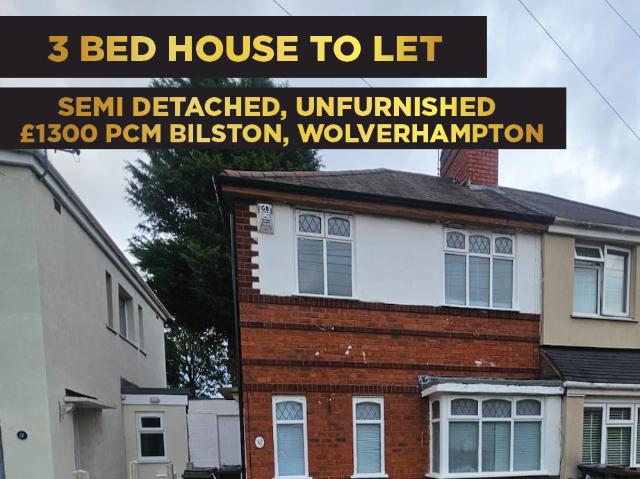 House for rent in Bilston, Wolverhampton