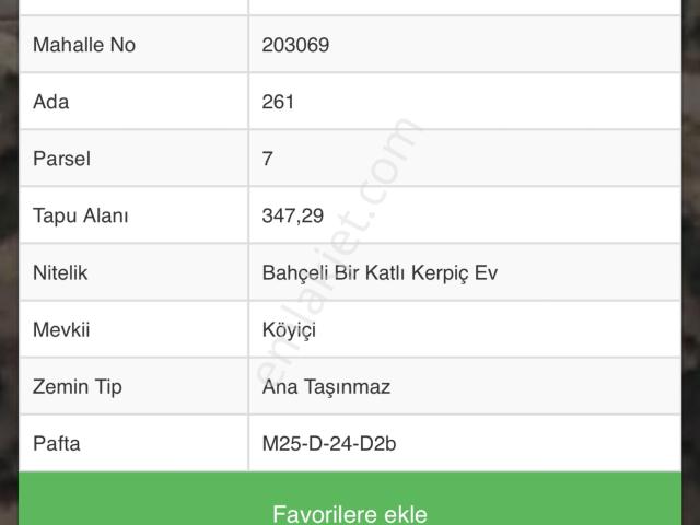 Bucak içerisinde satılık Villa