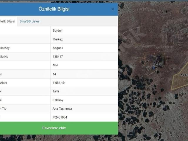 Burdur Merkez, Burdur içerisinde satılık Arsa