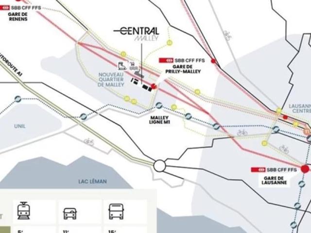 Büro mieten in Prilly, Waadt