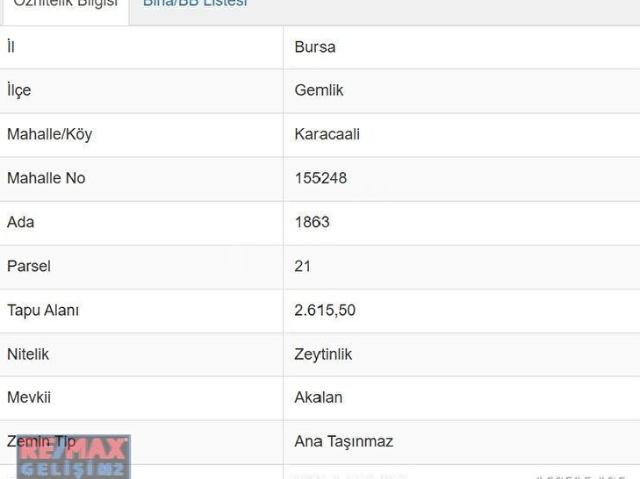 Gemlik, Bursa içerisinde satılık mülk