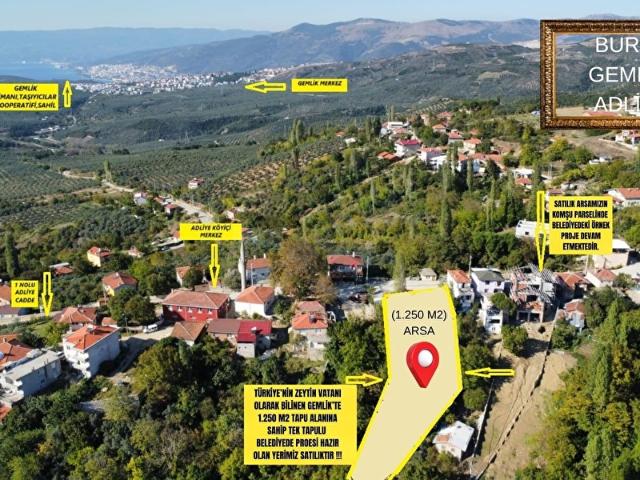 Gemlik, Bursa içerisinde satılık Arsa