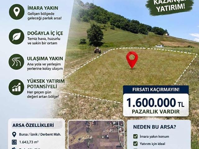 İznik, Bursa içerisinde satılık Arsa