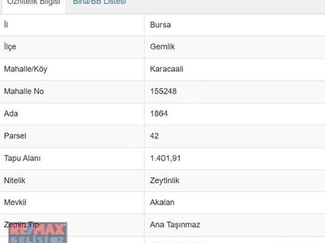 Gemlik, Bursa içerisinde satılık mülk