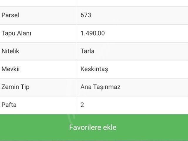 Derecik, Mustafakemalpaşa içerisinde satılık Arsa