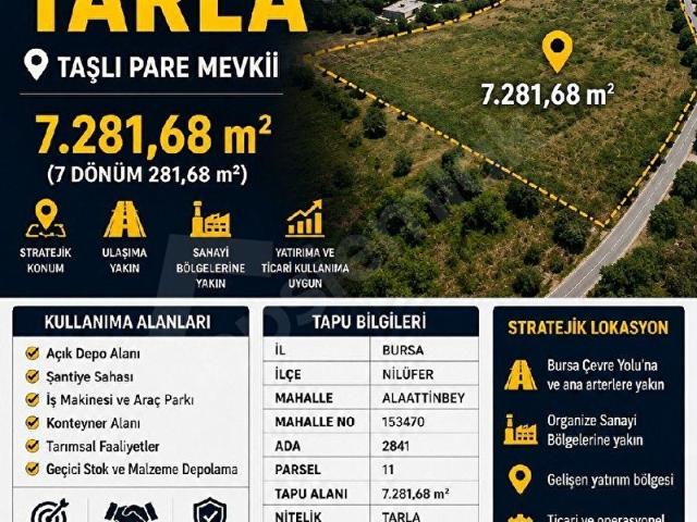 Nilüfer, Bursa içerisinde satılık Depo