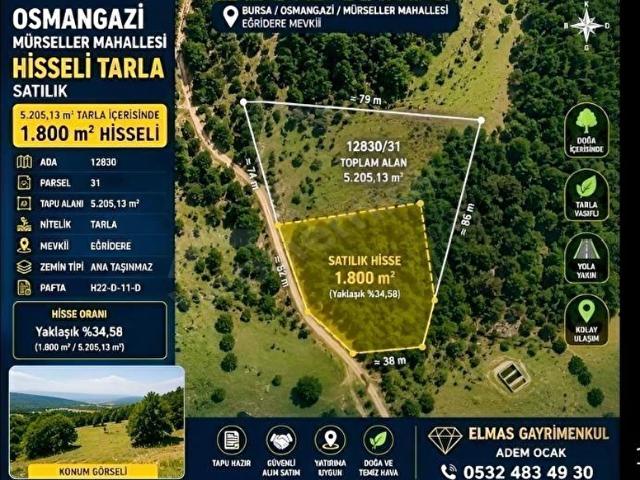 Osmangazi, Bursa içerisinde satılık Arsa