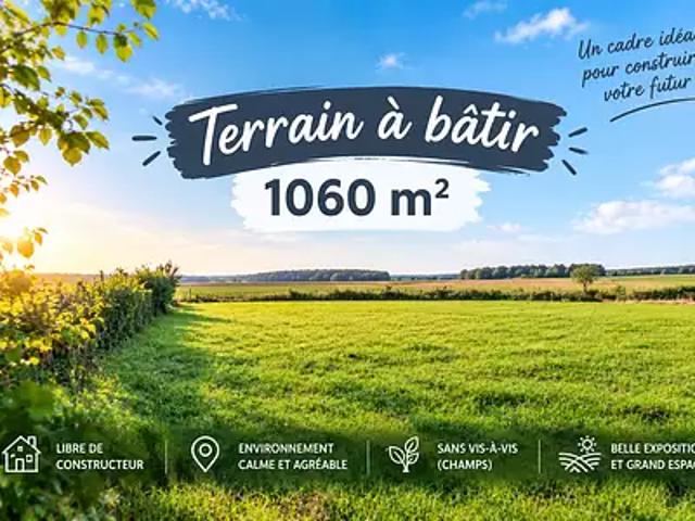 Terrain vente à Busigny, Nord