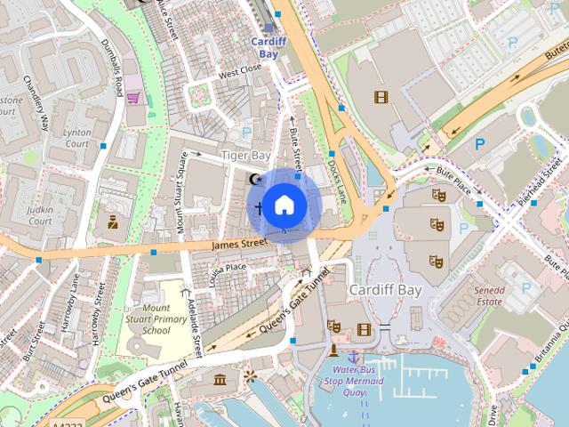 Apartment for rent in Cardiff Bay, Falcon Lodge