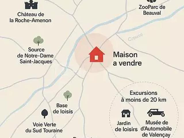 Maison vente à Issoudun, Buxeuil