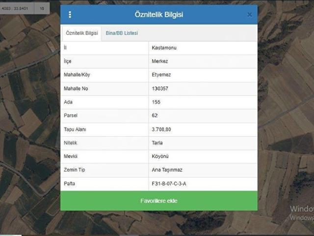 Kastamonu Merkez, Kastamonu içerisinde satılık Arsa