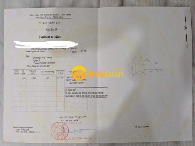 Mặt bằng bán
