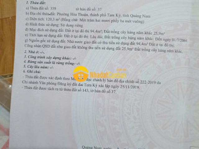 Mặt bằng bán
