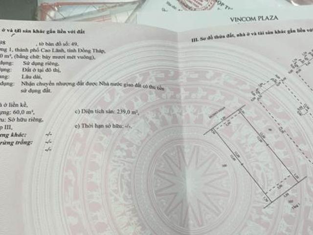 Nhà mặt phố bán tại Đồng Tháp
