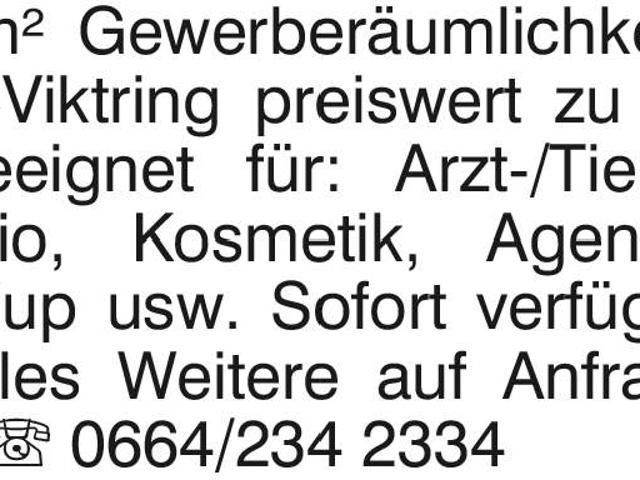 Gewerbe mieten in Klagenfurt, Kärnten