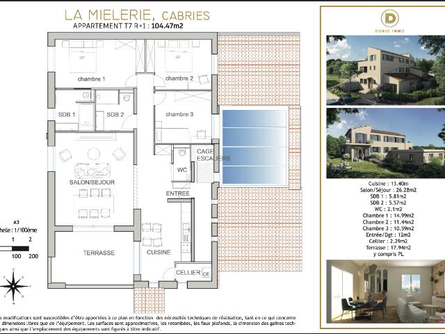 Appartement vente à Aix-en-Provence, Cabriès