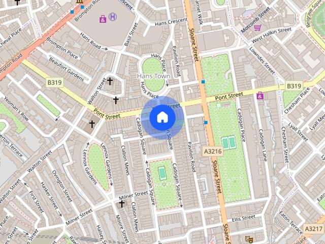 Apartment for rent in Hans Town, Greater London