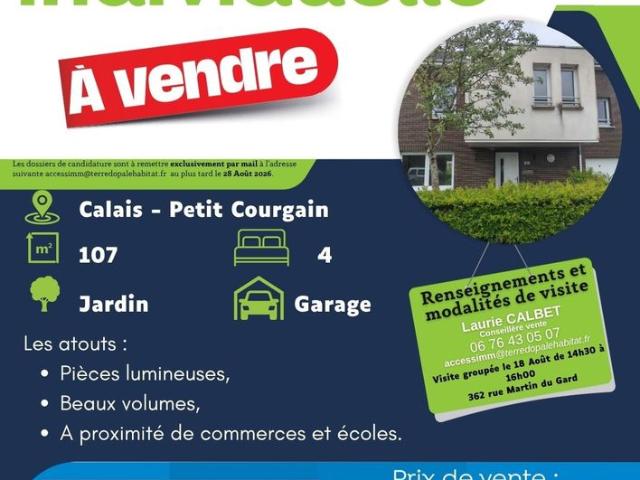 Maison vente à Calais