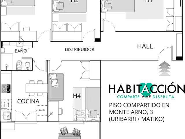 Habitación en alquiler en Uribarri, Bilbao