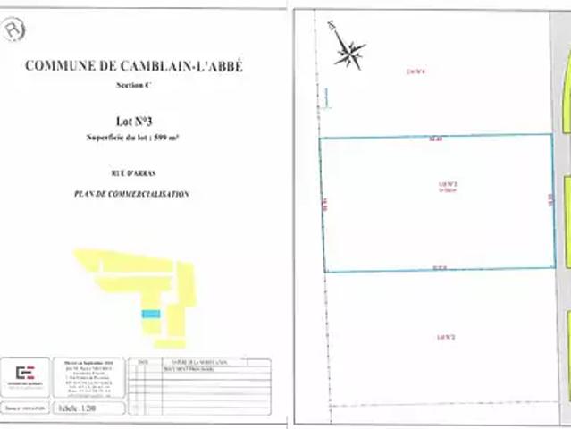 Terrain vente à Arras, Camblain-l'abbé