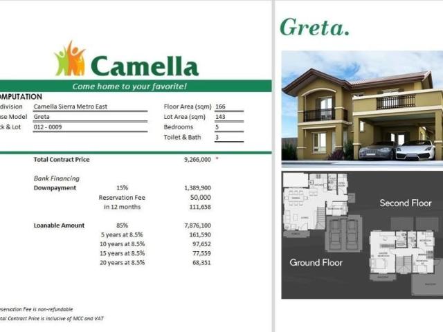 Camella Sierra Metro East In Teresa For More Inquiries, Pls Contact Donald Portuguez Sun# ... Camella Sierra Metro East In Teresa For More Inquiries, Pls Contact Donald Portuguez Sun# ...