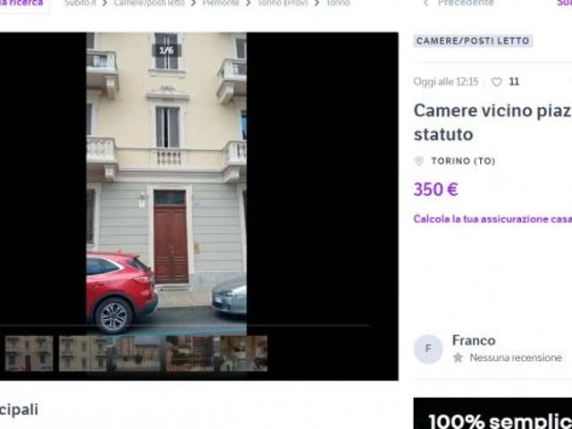 Stanza in affitto a Circoscrizione 4, Piemonte