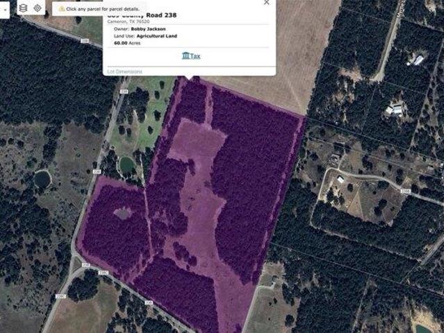 Land for sale in Milam, Texas