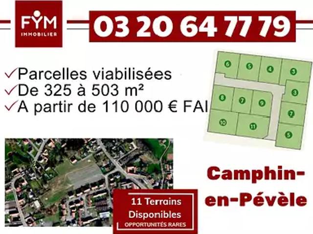 Terrain vente à Lille, Camphin-en-pévèle