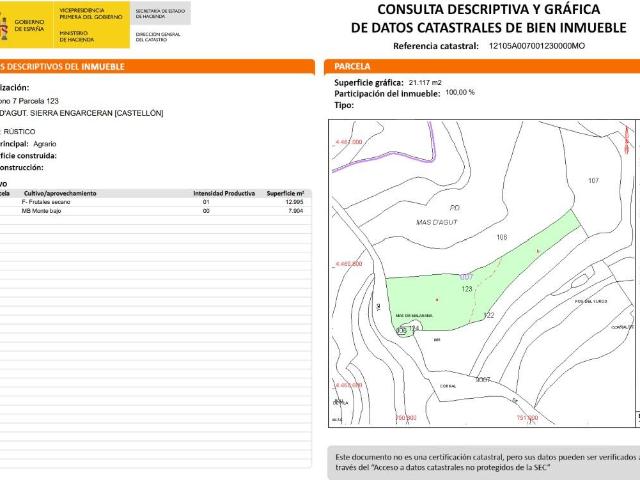 Terreno en venta en Sierra Engarcerán, la Marina