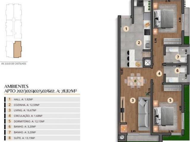 Apartamento venda em Pedra Branca, São Francisco de Paula