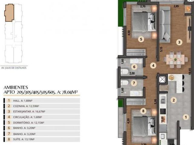 Apartamento venda em Pedra Branca, São Francisco de Paula
