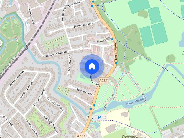House for rent in London Borough of Sutton, Greater London