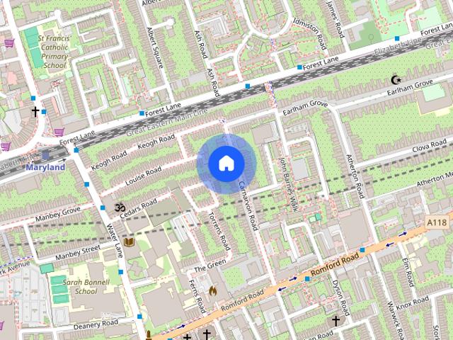 Apartment for rent in Maryland, Greater London