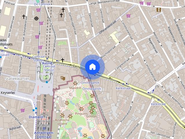 Appartement location à Seefhoek-Stuivenberg, Antwerpen