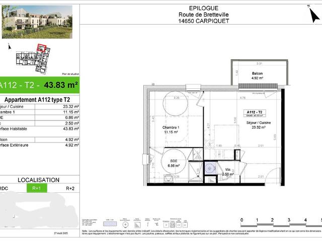 Appartement vente à Caen, Carpiquet