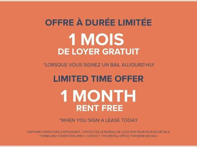 Apartment for rent in Dorval, Quebec