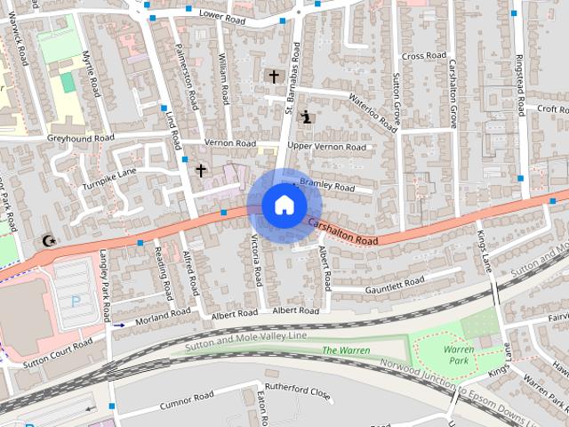 Apartment for rent in Carshalton, Benhilton