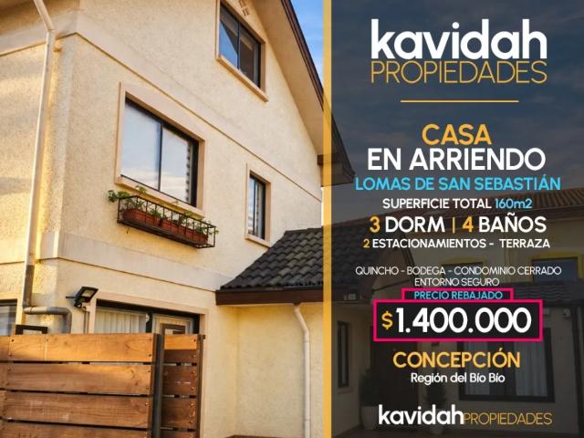 Casa en arriendo en Concepción, Biobío