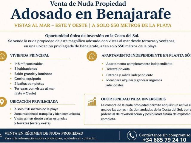 Chalet en venta en Capuchinos, La Axarquía