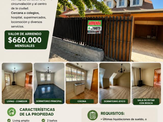 Casa en arriendo en Monte Grande, Maule