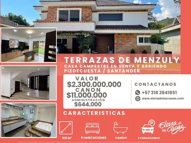 Casa en arriendo en Santander