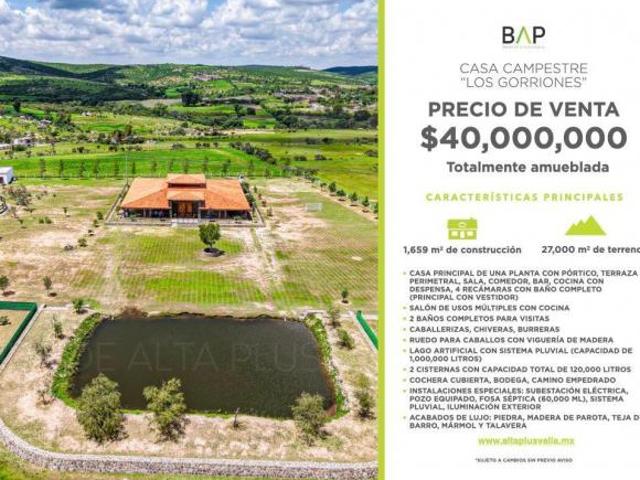 Rancho en venta en Lagos De Moreno, Jalisco
