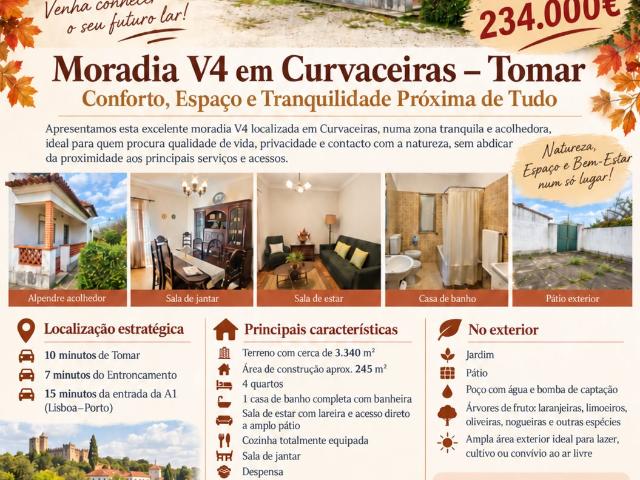Vivenda venda em Tomar, Santarém