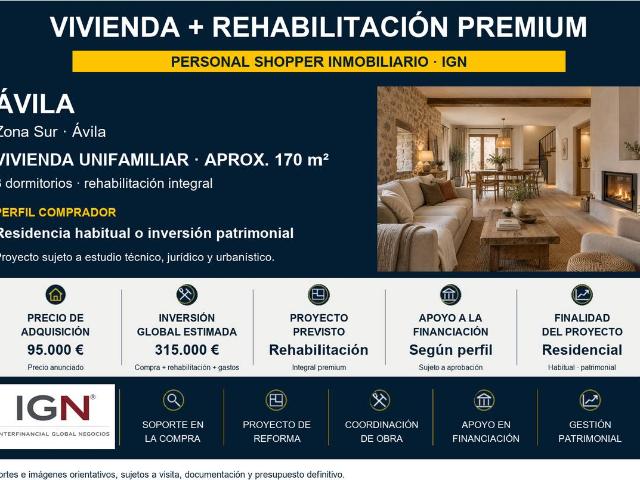 Chalet en venta en Ávila