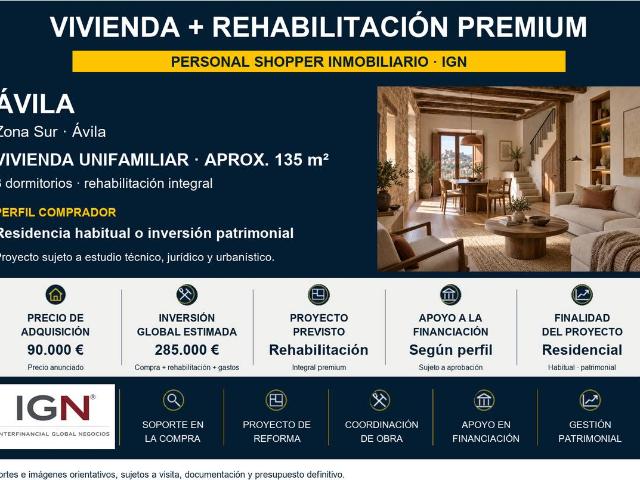 Chalet en venta en Ávila