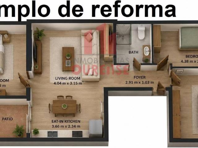 Chalet en venta en Centro, Ourense