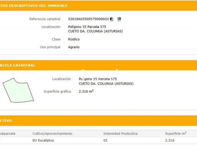 Casa en venta en Colunga