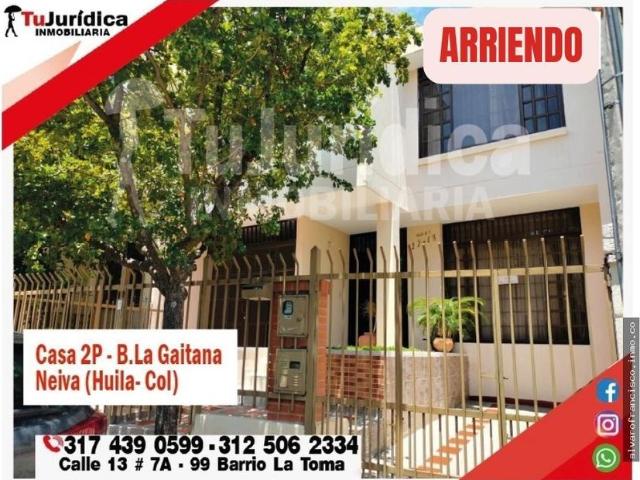Casa en arriendo en Neiva, Huíla