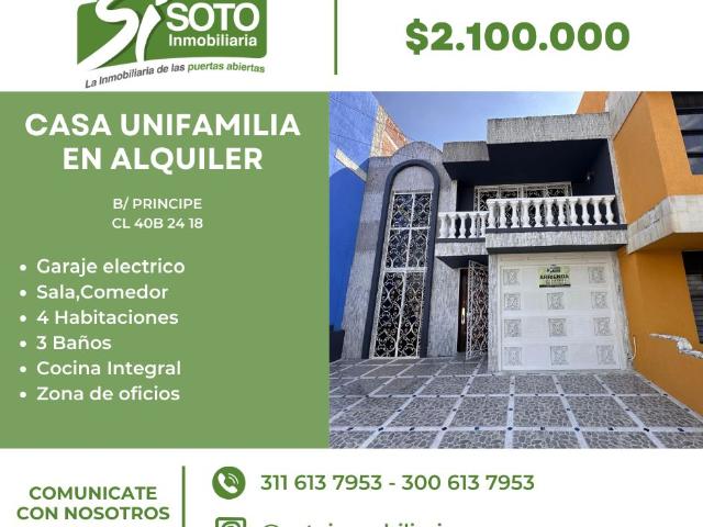 Casa en arriendo en Tuluá, Valle Del Cauca